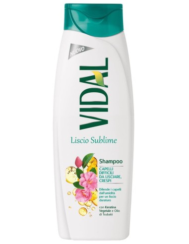 vidal shampoo 250ml - liscio sublime - keratina vegetale e olio di tsubaki: tuttocasashop.live: igiene e cura della persona