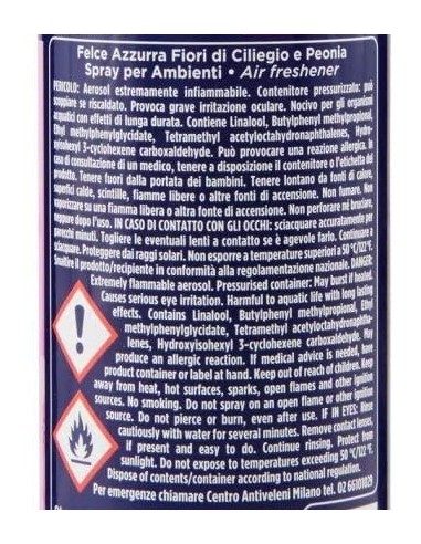 felce azzurra aria di casa deodorante - spray 250ml - ciliegio e peonia: tuttocasashop.live: pulizia e cura della casa
