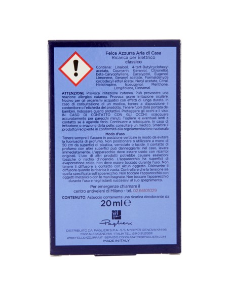 felce azzurra aria di casa ricarica per diffusore elettrico - classic: tuttocasashop.live: pulizia e cura della casa