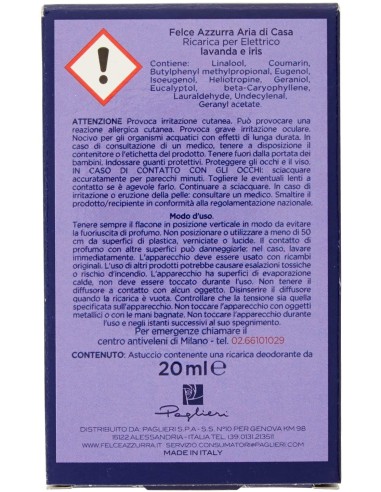 felce azzurra aria di casa ricarica per diffusore elettrico - lavanda: tuttocasashop.live: pulizia e cura della casa