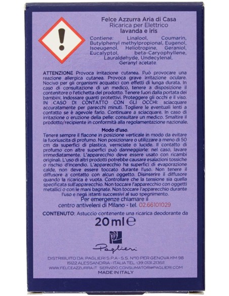 felce azzurra aria di casa ricarica per diffusore elettrico - lavanda: tuttocasashop.live: pulizia e cura della casa