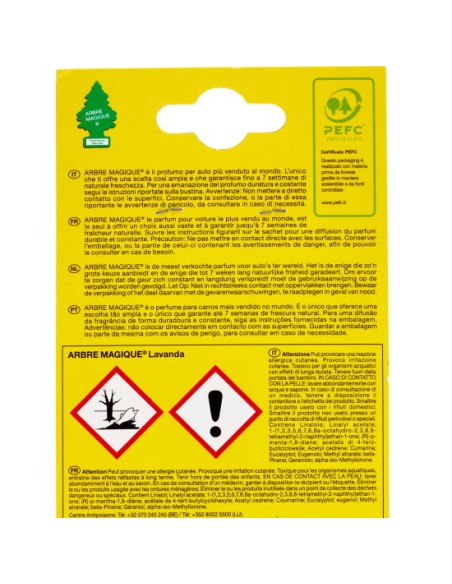 arbre magique alberello deodorante per auto - 1 pezzo - lavanda: tuttocasashop.live: pulizia e cura della casa