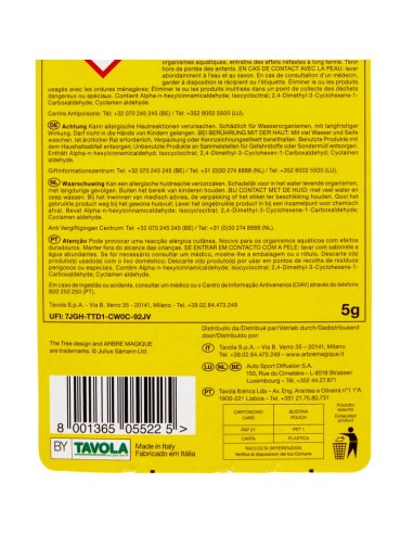 arbre magique alberello deodorante per auto - 1 pezzo - mela verde: tuttocasashop.live: pulizia e cura della casa