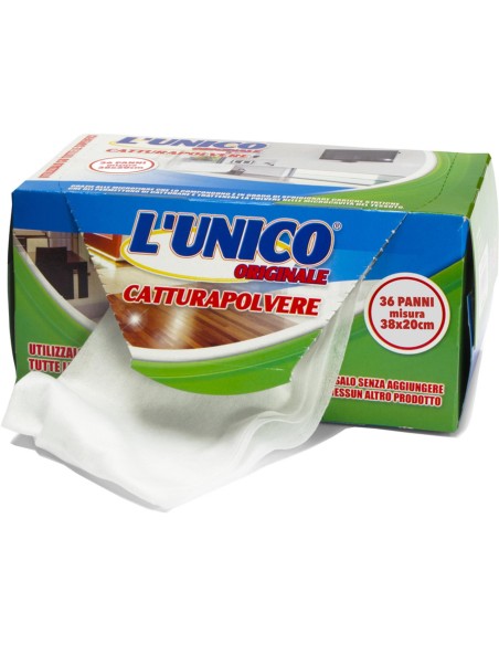 l'unico 36 panni catturapolvere 38x20cm - compatibili con sistema swiffer: tuttocasashop.live: pulizia e cura della casa