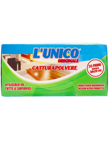 l'unico 36 panni catturapolvere 38x20cm - compatibili con sistema swiffer: tuttocasashop.live: pulizia e cura della casa