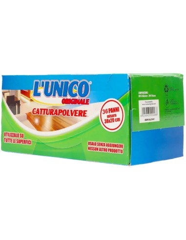 l'unico 36 panni catturapolvere 38x20cm - compatibili con sistema swiffer: tuttocasashop.live: pulizia e cura della casa