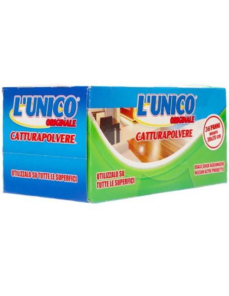 l'unico 36 panni catturapolvere 38x20cm - compatibili con sistema swiffer: tuttocasashop.live: pulizia e cura della casa