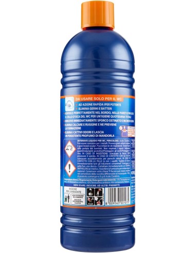 rio azzurro wc - 750ml - detergente disincrostante per water e sanitari: tuttocasashop.live: pulizia e cura della casa