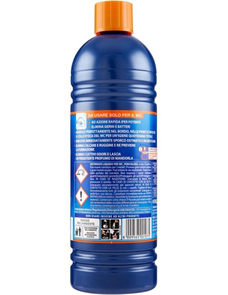 rio azzurro wc - 750ml - detergente disincrostante per water e sanitari: tuttocasashop.live: pulizia e cura della casa