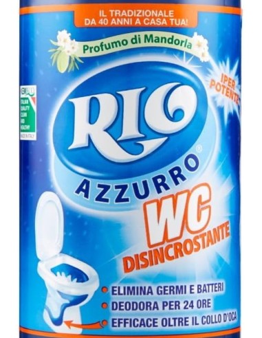 rio azzurro wc - 750ml - detergente disincrostante per water e sanitari: tuttocasashop.live: pulizia e cura della casa