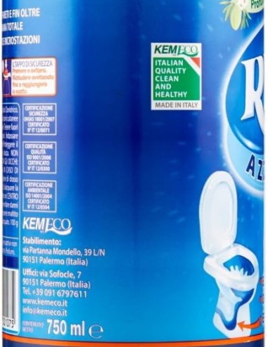 rio azzurro wc - 750ml - detergente disincrostante per water e sanitari: tuttocasashop.live: pulizia e cura della casa