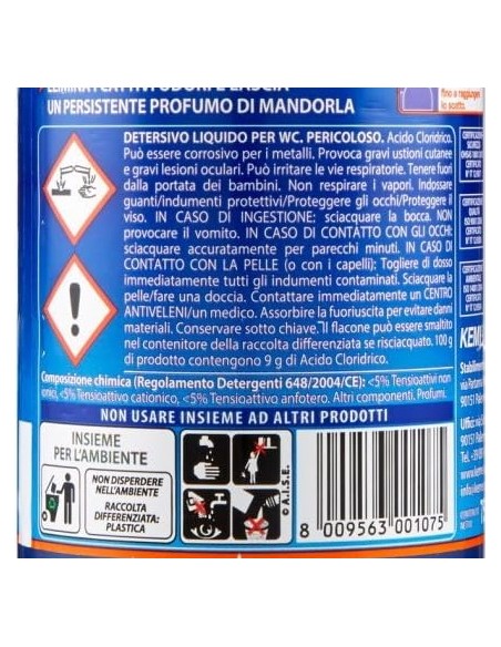 rio azzurro wc - 750ml - detergente disincrostante per water e sanitari: tuttocasashop.live: pulizia e cura della casa