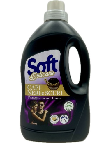 soft detersivo liquido per capi delicati 1 litro - 16 lavaggi - capi scuri: tuttocasashop.live: prodotti per bucato e tessuti