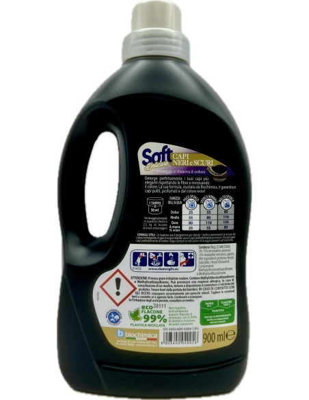 soft detersivo liquido per capi delicati 1 litro - 16 lavaggi - capi scuri: tuttocasashop.live: prodotti per bucato e tessuti