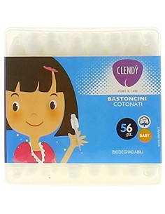 cotonfiock baby 56pz clendy - bastoncini cotonati sicuri: tuttocasashop.live: igiene e cura della persona