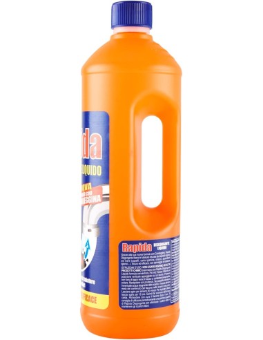 rapida disgorgante liquido - 1 litro - stura e libera scarichi da ingorghi: tuttocasashop.live: pulizia e cura della casa