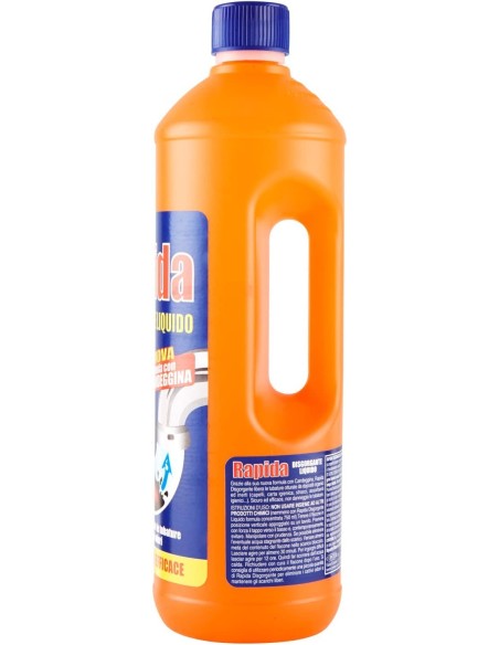 rapida disgorgante liquido - 1 litro - stura e libera scarichi da ingorghi: tuttocasashop.live: pulizia e cura della casa