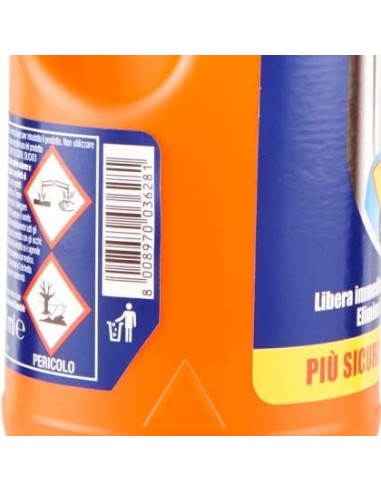 rapida disgorgante liquido - 1 litro - stura e libera scarichi da ingorghi: tuttocasashop.live: pulizia e cura della casa