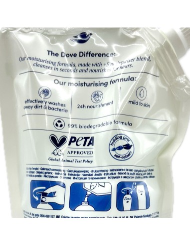 dove sapone liquido 500ml - fresh touch - busta ecoricarica: tuttocasashop.live: igiene e cura della persona