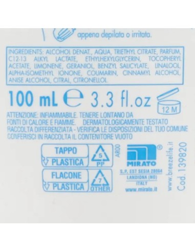 breeze deo no-gas 100ml fresc.talcat.898: tuttocasashop.live: igiene e cura della persona