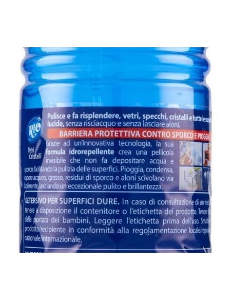 rio detergente vetri cristalli e tutte le superfici lucide - spray 800ml: tuttocasashop.live: pulizia e cura della casa