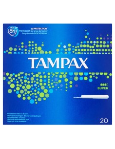 tampax blue box assorbenti igienici interni - 20 pezzi - formato super: tuttocasashop.live: igiene e cura della persona