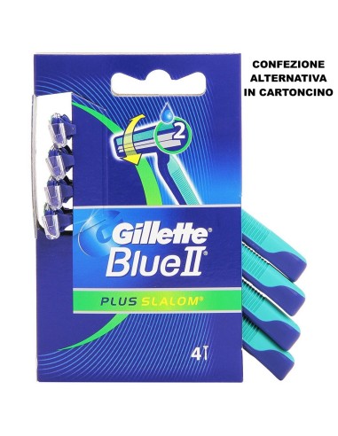 gillette blue ii plus slalom rasoi radi e getta bilama 4pz - testina mobile: tuttocasashop.live: igiene e cura della persona