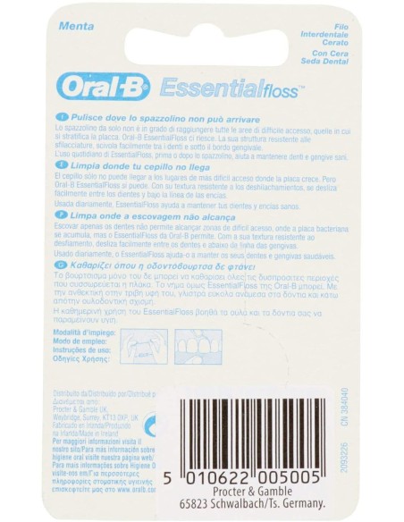 oral-b essential floss filo - filo interdentale cerato - 50 metri: tuttocasashop.live: igiene e cura della persona
