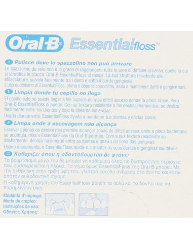 oral-b essential floss filo - filo interdentale cerato - 50 metri: tuttocasashop.live: igiene e cura della persona
