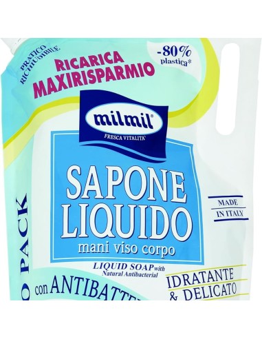 mil mil sapone liquido - ecoricarica - 2 litri - classico: tuttocasashop.live: igiene e cura della persona