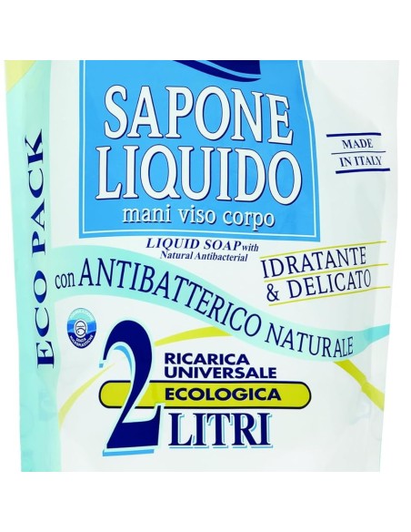 mil mil sapone liquido - ecoricarica - 2 litri - classico: tuttocasashop.live: igiene e cura della persona