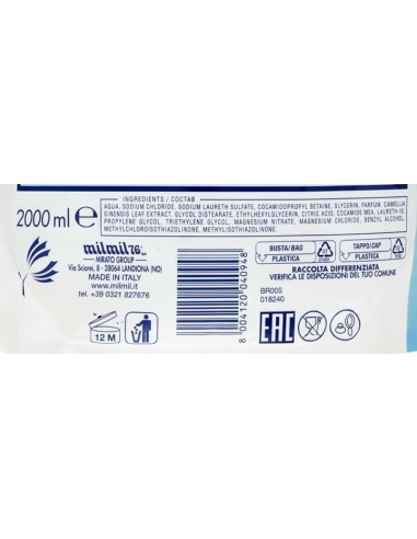 mil mil sapone liquido - ecoricarica - 2 litri - classico: tuttocasashop.live: igiene e cura della persona