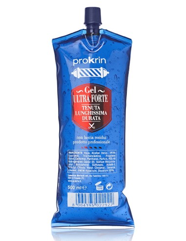 prokrin gel per capelli 500ml - fissaggio ultraforte - lunghissima durata: tuttocasashop.live: igiene e cura della persona