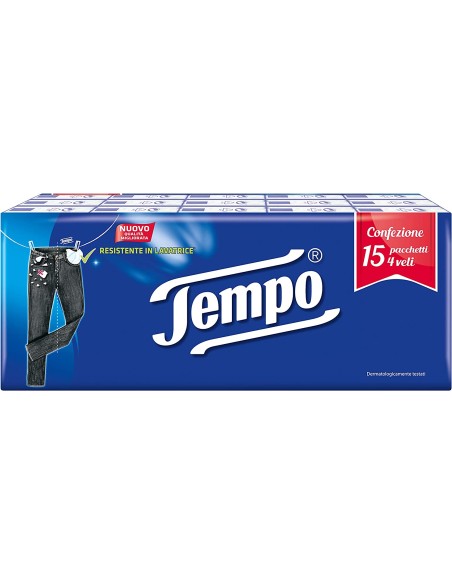 tempo fazzoletti di carta da naso - 15 pacchetti da 9 pezzi: tuttocasashop.live: carta & monouso