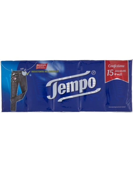 tempo fazzoletti di carta da naso - 15 pacchetti da 9 pezzi: tuttocasashop.live: carta & monouso
