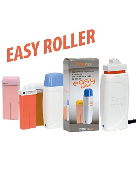easy roller scaldacera elettrico per cartucce a rullo cera depilatoria 100ml: tuttocasashop.live: igiene e cura della persona