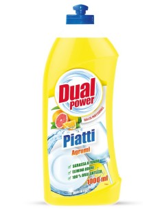dual power detersivo per piatti e stoviglie - 1 litro - agrumi: tuttocasashop.live: pulizia e cura della casa