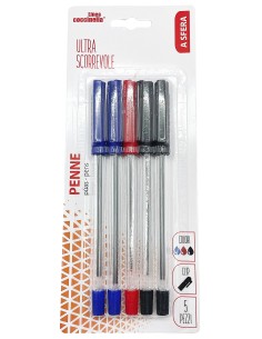 penne 5pz 2blu/2ner/1ros sf2019 2s.  344: tuttocasashop.live: altro - bazar