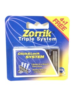 zorrik trilama ricambio testine 5pz compatibili con sistema gillette sensor: tuttocasashop.live: igiene e cura della persona