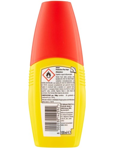 autan insetto repellente vapo 100ml - multinsetto - protection plus: tuttocasashop.live: igiene e cura della persona