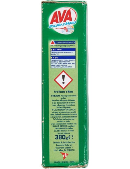 ava detersivo per bucato a mano in polvere 380g: tuttocasashop.live: prodotti per bucato e tessuti