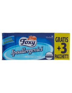 foxy fazzolettini di carta da naso - 15 pacchetti da 9 pezzi: tuttocasashop.live: carta & monouso