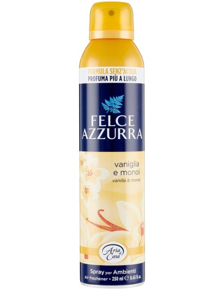 felce azzurra aria di casa deodorante - spray 250ml - vaniglia e monoi: tuttocasashop.live: pulizia e cura della casa