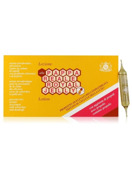royal jelly lozione per capelli pappa reale - 12 fiale da 10ml - anticaduta: tuttocasashop.live: igiene e cura della persona