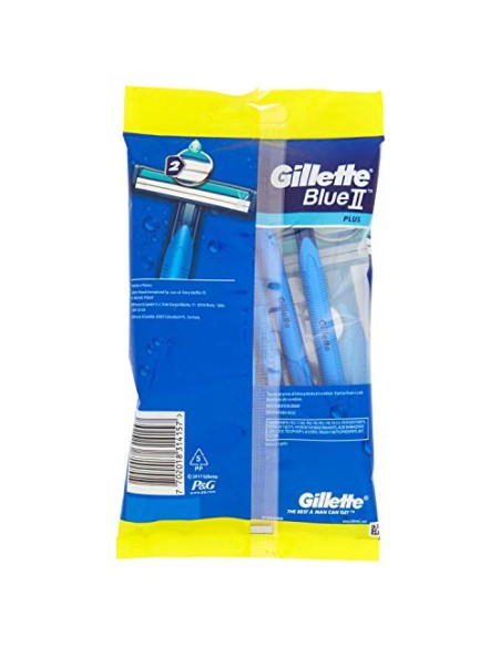 gillette blue ii plus rasoi radi e getta bilama - 8 pezzi - easy grip: tuttocasashop.live: igiene e cura della persona
