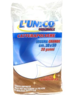 l'unico panno catturapolvere - 30 x 50 cm - 20 pezzi - compatibile swiffer: tuttocasashop.live: pulizia e cura della casa