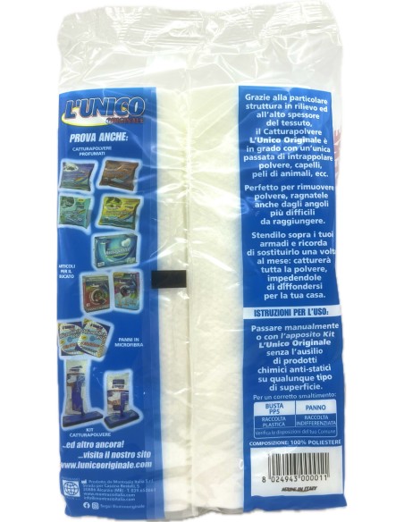 l'unico panno catturapolvere - 30 x 50 cm - 20 pezzi - compatibile swiffer: tuttocasashop.live: pulizia e cura della casa