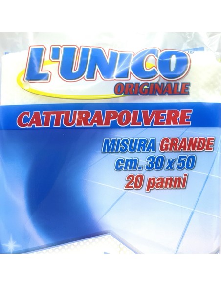 l'unico panno catturapolvere - 30 x 50 cm - 20 pezzi - compatibile swiffer: tuttocasashop.live: pulizia e cura della casa