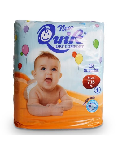 quik dry comfort pannolini per bambini - taglia 4 maxi 7-18kg - 18 pezzi: tuttocasashop.live: igiene e cura della persona