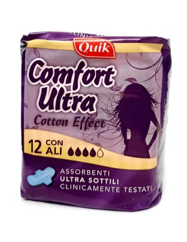 quik assorbenti ultra - 12 pezzi - anatomici con ali: tuttocasashop.live: igiene e cura della persona